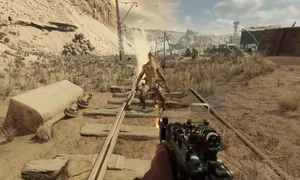 Intense First-person Shooter Action Wallpaper