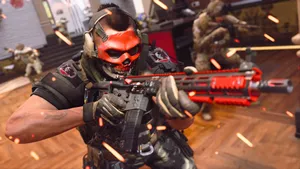 Intense First Person Shooter Action Scene Wallpaper