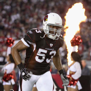 Intense Football Player Entrance Wallpaper