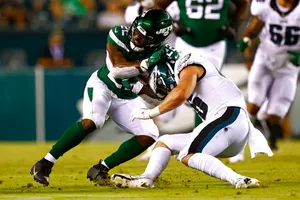 Intense Football Tackle Wallpaper