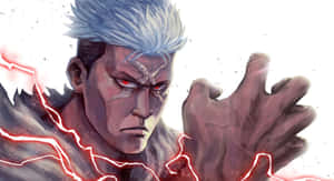 Intense Fullmetal Alchemist Moment: Scar In Battle Wallpaper