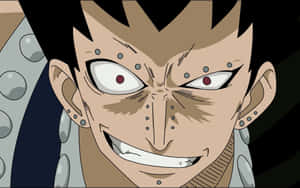 Intense Gajeel Redfox In Action Wallpaper