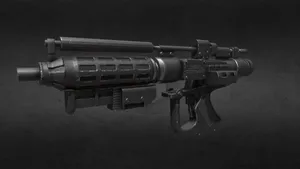 Intense Galactic Battle With Blaster Rifles Wallpaper