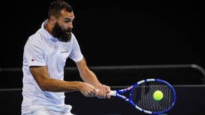 Intense Game Moment With Benoit Paire Wallpaper