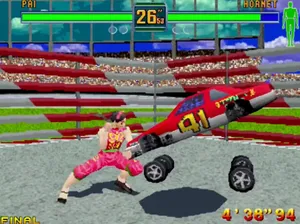 Intense Gaming Battle Featuring Popular Fighting Game Characters Wallpaper