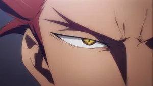 Intense_ Gaze_ Anime_ Character_ Closeup Wallpaper