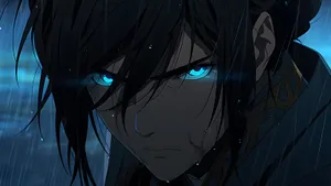 Intense_ Gaze_ Anime_ Character Wallpaper