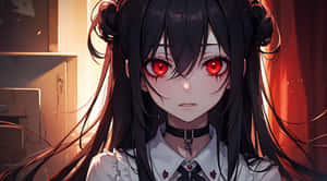 Intense Gaze Anime Girl.jpg Wallpaper