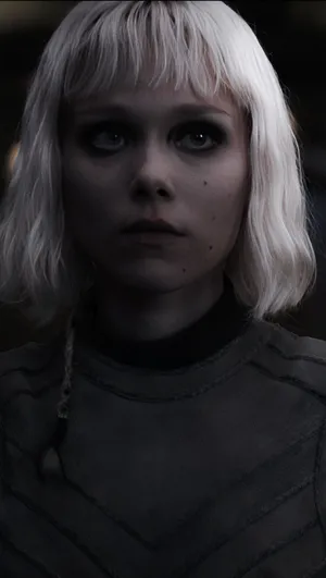 Intense_ Gaze_ Blond_ Character_ Portrait Wallpaper