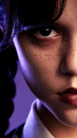 Intense_ Gaze_ Closeup_ Portrait Wallpaper