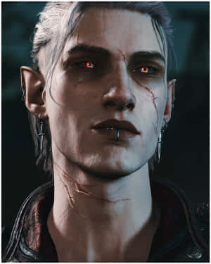 Intense Gaze Elven Character Wallpaper