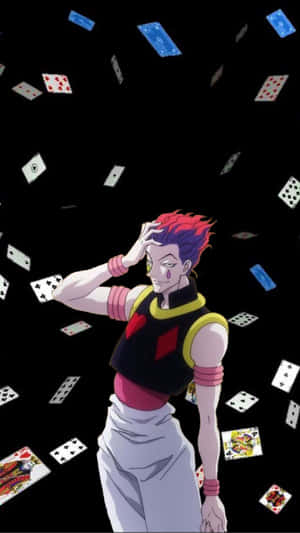 Intense Gaze Of Hisoka Morow Wallpaper