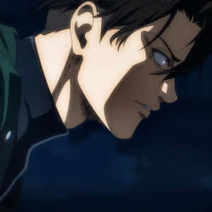 Intense Gaze Of Levi Ackerman Wallpaper