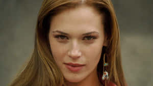 Intense Gaze Portrait Amanda Righetti Wallpaper