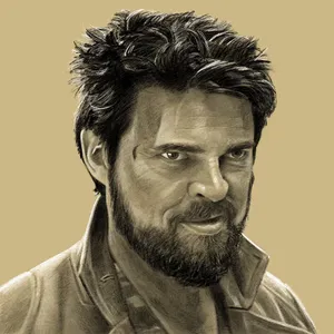 Intense_ Gaze_ Portrait_ Sketch Wallpaper