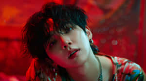 Intense_ Gaze_ Red_ Aura_ Suga_ B T S.jpg Wallpaper