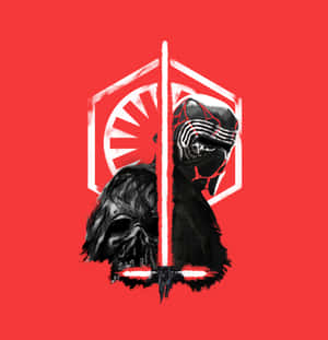 Intense Glare Of Kylo Ren Wallpaper