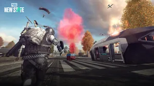 Intense, High-action Gameplay In A First-person Shooter Game Wallpaper