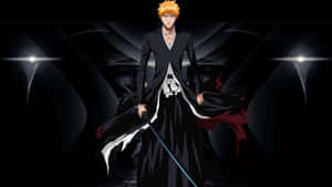 Intense Ichigo Kurosaki From Bleach In A 4k Wallpaper Wallpaper