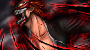 Intense Ichigo Kurosaki In Battle Mode Wallpaper