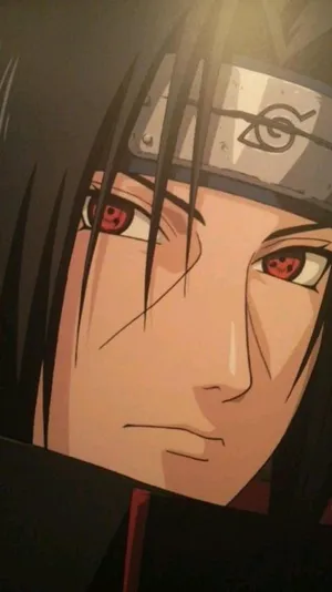 Intense Itachi Uchiha Anime Portrait Wallpaper