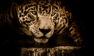 Intense_ Jaguar_ Stare_4 K Wallpaper