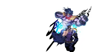 Intense Jotaro Kujo In Action Wallpaper