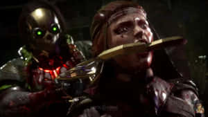 Intense Kabal Ready For Battle In Mortal Kombat Wallpaper