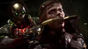 Intense Kabal Ready For Battle In Mortal Kombat Wallpaper