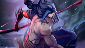 Intense Kayn Battle Stance Wallpaper