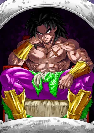 Intense Legendary Super Saiyan Unleashing His Power Wallpaper