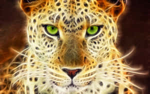 Intense Leopard Gaze Wallpaper