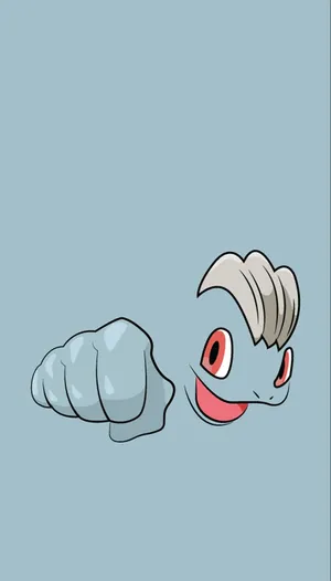 Intense Machop Ready For Battle Wallpaper