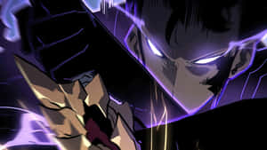 Intense Manhwa Character Electric Aura Wallpaper