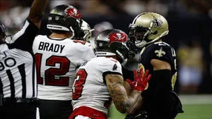 Intense Marshon Lattimore With His Opponent Wallpaper