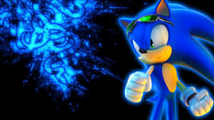 Intense Modern Sonic Action Wallpaper