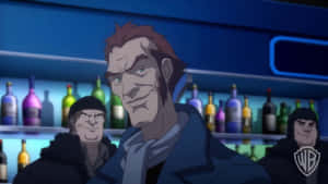 Intense Moment Between Batman And The Joker In Batman: Assault On Arkham Wallpaper