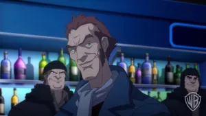 Intense Moment Between Batman And The Joker In Batman: Assault On Arkham Wallpaper