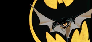 Intense Moment From Batman Year One With Gotham City As The Backdrop Wallpaper