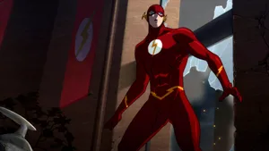 Intense Moment In Justice League: The Flashpoint Paradox Wallpaper