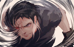 Intense Obito Uchiha Illustration Wallpaper