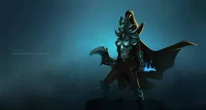 Intense Phantom Assassin In Battle Wallpaper