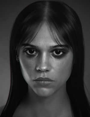 Intense_ Portrait_ Black_and_ White Wallpaper