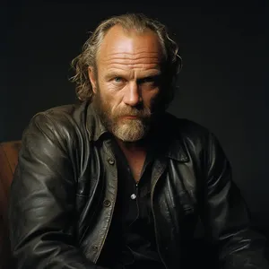 Intense Portrait Leather Jacket Wallpaper