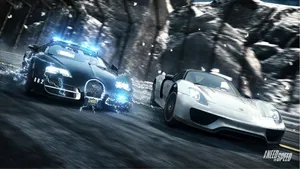 Intense Race Action In Need For Speed Pc Game Wallpaper