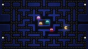 Intense Retro Game Level Wallpaper