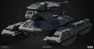 Intense Scorpion Halo Battle Scene Wallpaper