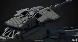 Intense Scorpion Halo Battle Scene Wallpaper