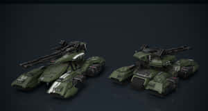 Intense Scorpion Halo In Action Wallpaper