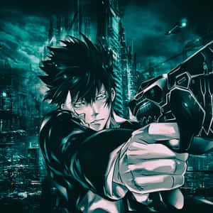 Intense Shinya Kogami From The Anime Psycho-pass Wallpaper